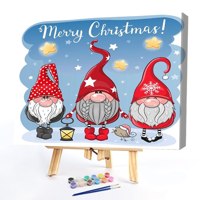 Cuadros Decorativos 50x40cm pintura de gnomo al óleo sin marco por números regalo decoración de la habitación del hogar (L309) Sywqhk Nuevos Originales