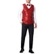thumbnail image 2 of INSPIRE CHIC Chaleco de Hombre V-Cuello Ajustado de Doble Botón para Fiesta Disco Noche de Prom Club Nocturno Chaleco de Lentejuelas 2XL Rojo, 2 of 5
