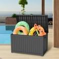thumbnail image 3 of 230GAL XXL Deck Box, Seizeen Outdoor Storage Box for Patio Furniture, Multipurpose Storage Bench All-weather Waterproof, Reinforced Lid with Air Rods, Large 1000LBS Capacity, 3 of 10
