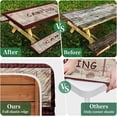 thumbnail image 4 of Picnic Table Cover with Bench Covers Elastic Edges, Red Plaid Fitted Table Cover, Outdoor Patio Camping Essentials 72 Inch 3PCS, Waterproof Camping Fitted Tablecloth, 4 of 7
