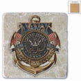 thumbnail image 1 of US Navy Navy the Sea is Ours Set of 4 Natural Stone Coasters, 1 of 1