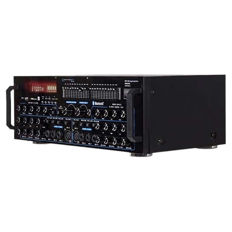 Technical Pro MM3000, Bluetooth Mic Mixing Amp with Dual Equalizer