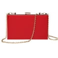thumbnail image 1 of Trayknick Crossbody Bag Transparent Square Solid Storage Acrylic Multipurpose Messenger Bag for Outdoor Red, 1 of 13