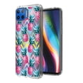 thumbnail image 2 of For Motorola Moto One 5G, Moto G 5G Plus Design Transparent Bumper Hybrid Case Cover - Pineapple ZigZag, 2 of 3