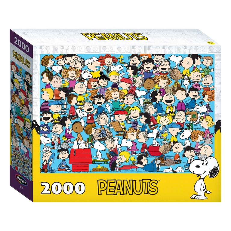 RoseArt Colorluxe 2000-Piece Peanuts Cast Multicolor Adult Jigsaw