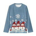 thumbnail image 5 of DISNIMO Christmas Snowman Shirts for Kids Girls Long Sleeve Tshirt Kids Shirts Girls Size 15-16 Cute Long Sleeve Not Crop Top for School Shirt Crew Neck Soft T Shirt Kids Tops, 5 of 7