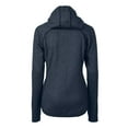 thumbnail image 3 of Women's Cutter & Buck  Heather Navy Citadel Bulldogs Vault Mainsail Full-Zip Hooded Jacket, 3 of 3