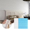 thumbnail image 2 of 3D Brick Pattern Wall Stickers Set Removable Background Stickers for Bedroom Home, 2 of 4