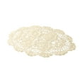 thumbnail image 3 of KDJ Vintage Hand Crochet Cotton Lace Doilies Oval Placemat Table Mat Floral Design Hollow Embroidery Dining Table Decor 30x45cm Beige, 3 of 10