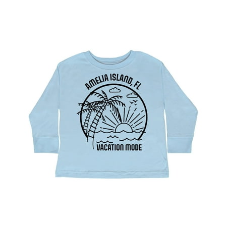 

Inktastic Summer Vacation Mode Amelia Island Florida Gift Toddler Boy or Toddler Girl Long Sleeve T-Shirt