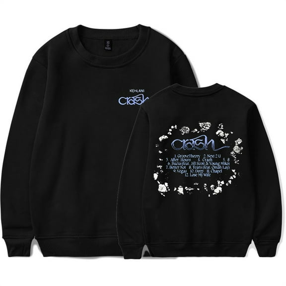 Kehlani Crash Sweatshirt Hip Hop Pullover Casual Long Sleeve Unisex Fashion Clothes