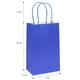 thumbnail image 2 of Bolsas de regalo de papel kraft IN-JOOYAA, 30 unidades, color azul real, 13 x 8 x 21 cm, 2 of 7