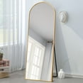 thumbnail image 3 of 71"x24" Aluminum Alloy Full-length Mirror Arch Decorative Mirror with Bracket Gold, 3 of 8