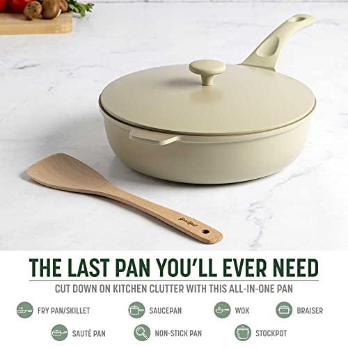  Goodful All-in-One Pan, Multilayer Nonstick, High-Performance  Cast Construction, Multipurpose Design Replaces Multiple Pots and Pans,  Dishwasher Safe Cookware, 11-Inch, 4.4-Quart Capacity, Crimson Red: Home &  Kitchen