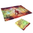 thumbnail image 4 of Cortina De Puerta Jadeshay Tapiz De Pared Patrón De Fondo De Yoga De Bosque A, 4 of 8