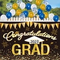 thumbnail image 4 of YAOMOBB Graduation Background Cloth Clear Printing Graduation Banner Copper Buckle Design Polyester Backdrop, 4 of 5