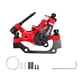 thumbnail image 2 of Freno de disco de bicicleta con botón de ajuste manual Aleación de aluminio anticorrosión mecánica delantera y ra para reemplazo de bicicletas de - rojo, Abrazadera Abrazadera ra Macarena Pinza de freno de disco de bicicleta, 2 of 8