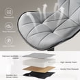 thumbnail image 4 of SAETSFEG Bar Stools Set of 2, Adjustable Swivel Bar Stool with Backrest, Modern Counter Height Island Chairs for Kitchen Island, Dining Room, Lightgrey, 4 of 8