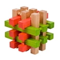thumbnail image 1 of Juguetes de madera para niños, cerradura Kongming de haya, cerradura de desmontaje para ocio educativo para adultos, cerradura de mortaja y espiga para estudiantes de escuela primaria, cerradura Luban, 1 of 5
