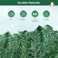 thumbnail image 4 of Guvpev 32FT Artificial Christmas Garland with Lights, Lighted Christmas Cedar Garland for Mantel, Front Door, Christmas Decorations, Greenery Garland with Pine Cones & Berry for Seasonal Decor, 4 of 9