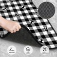 thumbnail image 3 of Pofeuu Black Tartan Plaid Print Car Foot Mat Set of 4 Pieces - All-Weather Full Set Floor Mats for Cars Trucks SUVs, 3 of 7