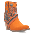 thumbnail image 2 of Dingo Womens Bandida Paisley Studded Round Toe Cowboy  Ankle Boots, 2 of 5