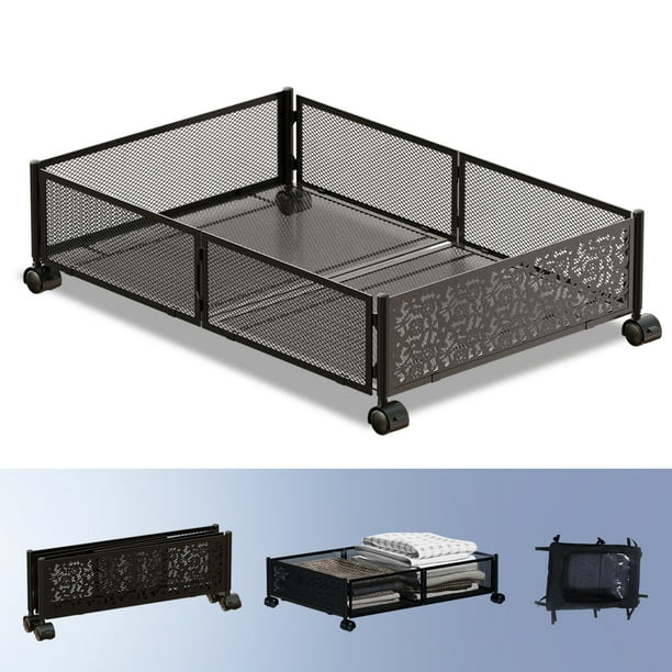 Luniquz Under Bed Storage Containers with Wheels, Foldable Bedroom
