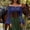F-539Blue, variant on Women's Chiffon Blouse Off Shoulder Long Sleeve Solid Color Retro Style Boho Tops Comfortable Flowy Shirt For Daily Wear,Black,Xxl