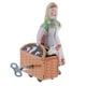thumbnail image 1 of Juguete de Estaño de Relojería Campesina Mujer con Modelo de Cesta Sunnimix Juguete de hojalata de cuerda, 1 of 8