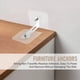 thumbnail image 4 of Anclajes de Muebles Anclajes de Pared, Anclajes de Muebles Antipuntas Sin Taladro, Anclajes de Pared de Muebles Adhesivos para 6 Piezas, 4 of 5