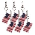 thumbnail image 2 of 6 llaveros de EE. UU.: llaveros con la bandera estadounidense - Para viajes, fiestas y uso diario - Accesorios patrióticos, 2 of 5