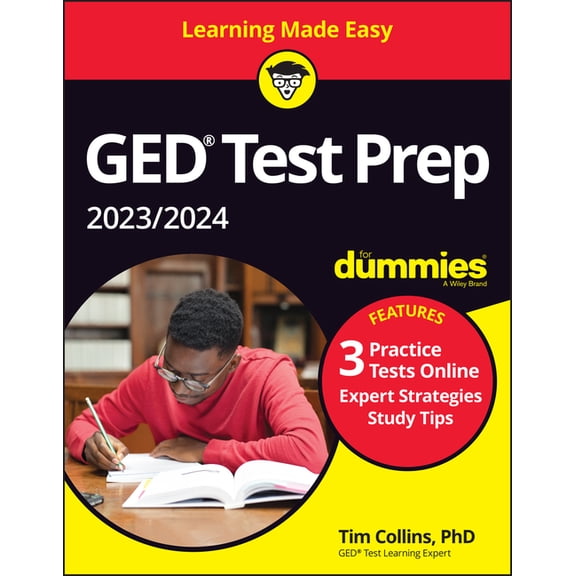 GED Test Prep 2023 / 2024 for Dummies with Online Practice, (Paperback)