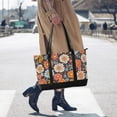 thumbnail image 4 of FORMRS Canvas Laptop Tote Bag for Women with 15.6" Computer Compartments Shoulder Handbag, Colorful Flowers, 4 of 7