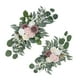 thumbnail image 4 of Arco floral de boda, flores de seda, flores artificiales, camino de mesa, guirnalda de flores Rosa, 4 of 7