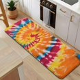 thumbnail image 5 of Colorful Tie Dye Pattern Kitchen Rug Mat,Kitchen Runner Rugs Non Skid Washable,Decorative Kitchen Floor Mats for Kitchen,Sink,Laundry,17"x47.2", 5 of 7