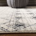 thumbnail image 4 of SAFAVIEH Marrakesh Summer Southwestern Fringe Area Rug, Ivory/Navy, 6'7" x 6'7" Round, 4 of 9