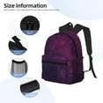 thumbnail image 3 of Vsdgher Black Dark Blue Purple Unisex Large Capacity Bookbag, Schoolbag, Casual Daypack for High School, College, Teens, Travel, Work, 3 of 6