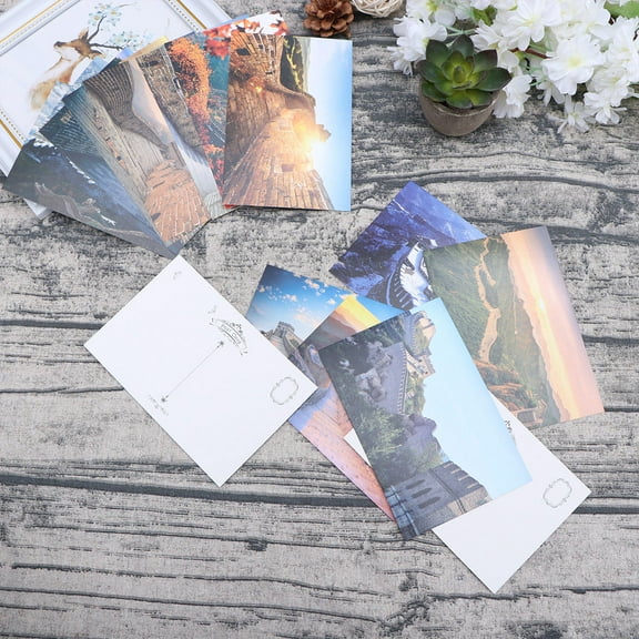 SHOWERORO 15Pcs Assorted Color Rectangular Postcard Traditional Chinese Style for Collectors and Students