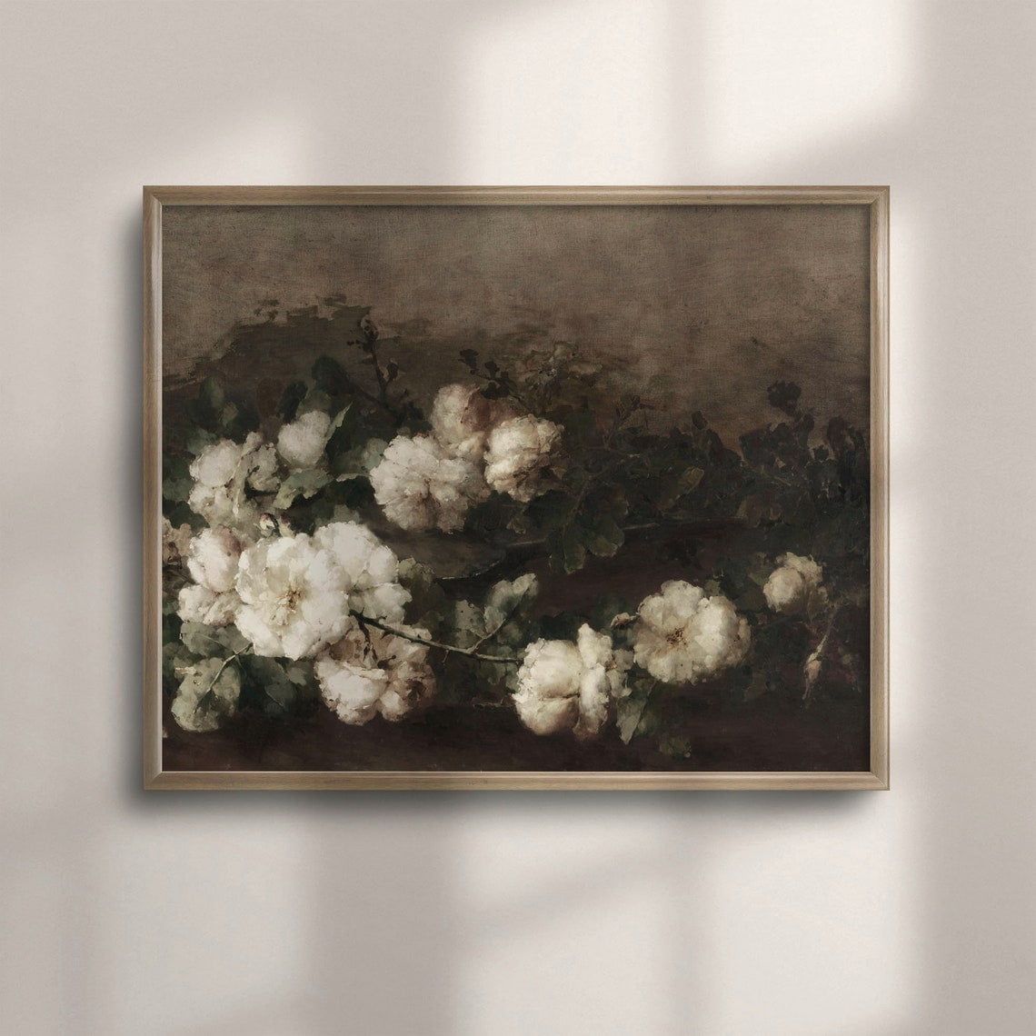 Vintage Roses Floral Still Life Wall Art Botanical Bedroom And Living Room Decor