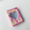 thumbnail image 1 of Álbum de oso Kawaii, carpeta de tarjetas Kpop con recorte de corazón de 3 pulgadas, álbum de tarjetas de nombre, 1 of 2