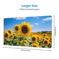 thumbnail image 2 of Rateoe Sky Golden Sunflower Field B Print Mouse Pad - Extended Large Gaming Mousepad,Non-Slip Stitched Edge,16x29.5 Inch, 2 of 8