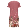 thumbnail image 5 of IROINNID Sundresses For Women Summer Comfy Loose Short Sleeve V-Neck Floral Printed Summer Dress Clearance Cheap, 5 of 5