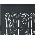 thumbnail image 6 of vidaXL Garden Gate Anthracite 39.4x29.5" Steel Bamboo Design, 6 of 6