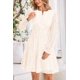 thumbnail image 5 of Minivestido PRETTYGARDEN 2025 para mujer, manga larga, cuello en V, blanco, 5 of 9