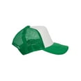 thumbnail image 4 of Youth Girls Boys Trucker Cap - Snapback Kids Baseball Hat White/Kelly Green, 4 of 4