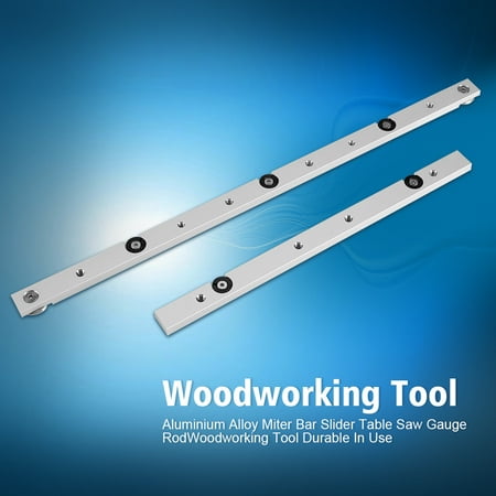 Yosoo Aluminium Alloy Miter Bar Slider Table Saw Gauge Rod Woodworking Tool Durable In Use, Table Saw Tool, Miter