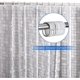 thumbnail image 2 of Shower Curtain Liner with 3 Magnets - 72"x78" Eva 6 Gauge Heavy Duty Waterproof Shower Liner with Hooks - Odorless Bathroom Liner Use for Bath Tub/Sta, 2 of 4