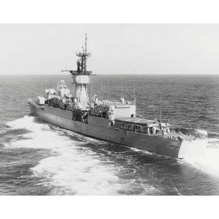 Escort ship USS Hepburn underway in the Pacific Ocean 1970 Poster Print by Stocktrek (Best Escorts In Orlando)