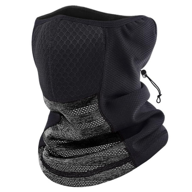 Pasamontañas, pasamontañas cálido y resistente al viento, calentador de cuello para motociclista, equipo de invierno Gris oscuro