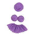 thumbnail image 2 of Atuendo para Ganso Conjunto de Bikini con Accesorios para Estatua Decorativa Material Lavable y Resistente Brinda Toque Divertido y Especial Adecuado para Reuniones al Aire Libre y Púrpura, 2 of 8